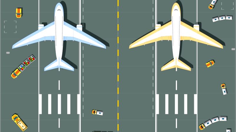 Swiss International Air Lines at Zurich's Kloten Airport representing wealth management strategies in an analogy about diversity and choice in investments.