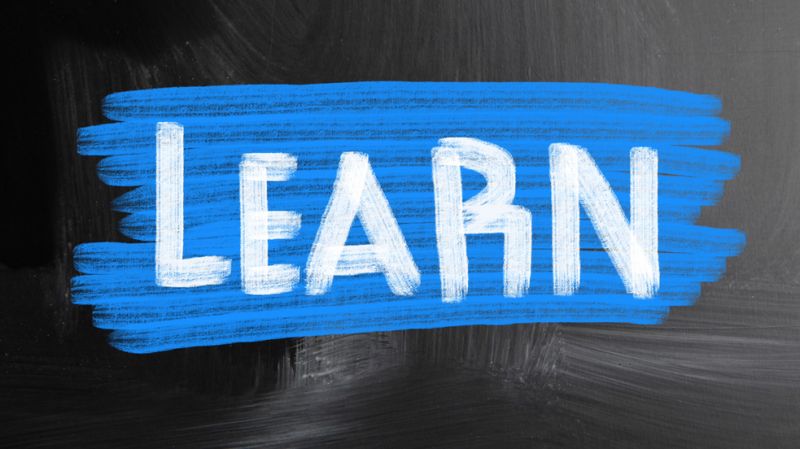 Image displaying the word 'Learn' in bold letters, symbolizing the concept of continuous learning and intrinsic motivation in professional and personal development.
