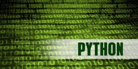 Eine Person, die sich mit Python-Code auf einem Computer beschäftigt und den Weg von der GUI-Entwicklung zur Innovation von Vermögensverwaltungsprozessen aufzeigt.