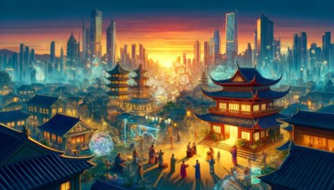 Karte von Asien mit Schwerpunkt auf Innovation, Vermögensverwaltung und kulturellen Einblicken.