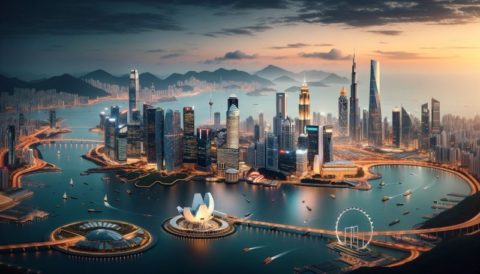 Ein Vermögensverwalter, der an einem modernen Bürotisch arbeitet, symbolisiert die Entscheidung Europas zwischen Innovation und Stagnation in der Vermögensverwaltung.