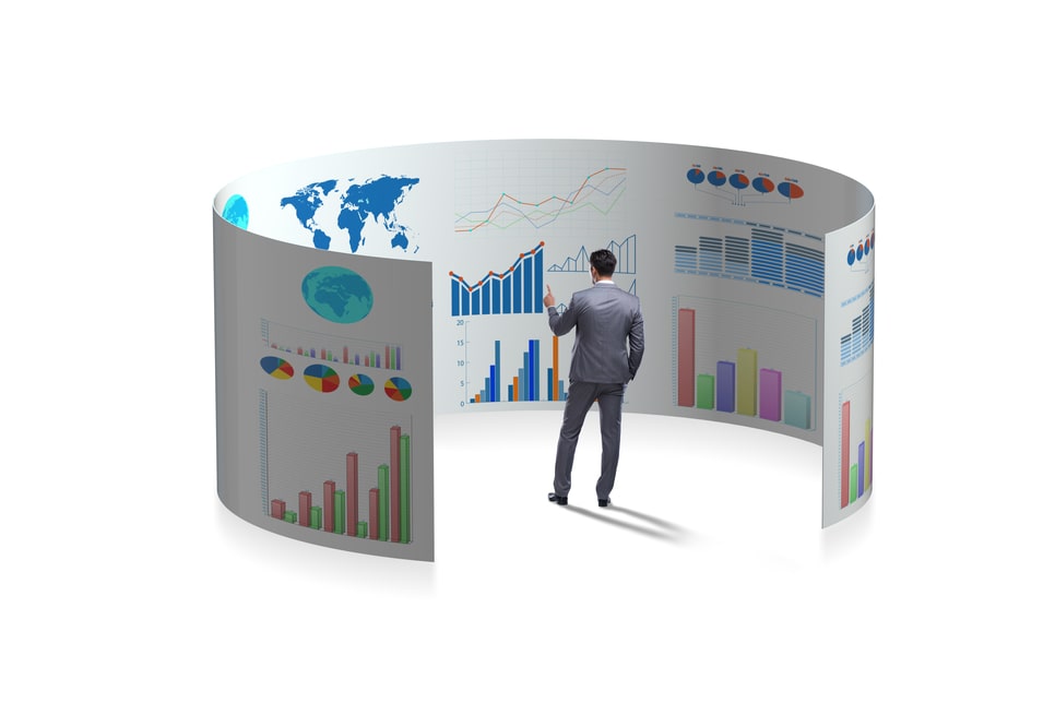 A consolidated portfolio reporting dashboard showing financial data from multiple custodian banks for wealth management purposes.