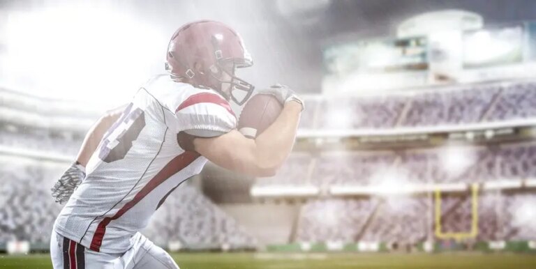 A football player running with the ball, symbolizing independent wealth managers using an open platform advantage to tailor financial solutions.