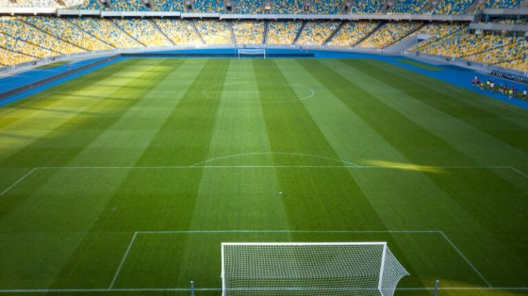 An empty football field symbolising the complex decisions Relationship Managers face in today's evolving banking landscape.