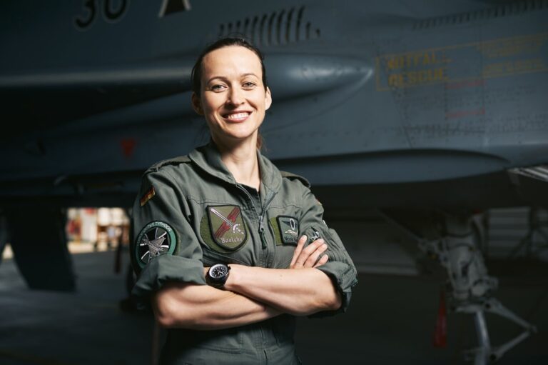 Nicola Winter, ESA Reserve Astronaut and Eurofighter pilot, inspires at the Breaking Boundaries finance event on limitless possibilities.