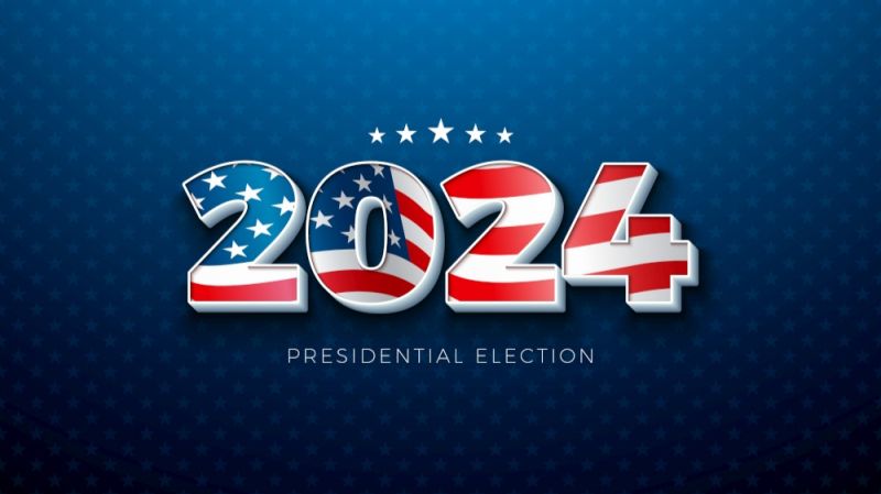 Image of a ballot box and the US flag symbolising the 2024 election and its economic impact on wealth management.