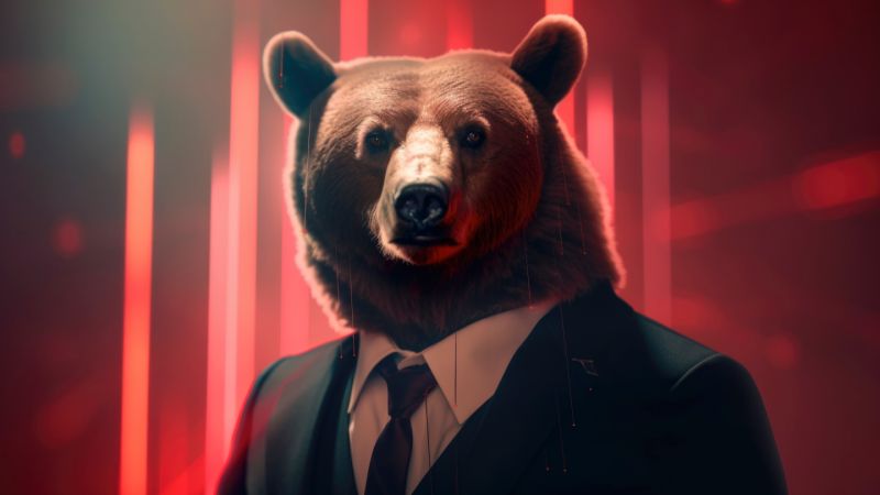 Bear in suit representing market crash and investment insights