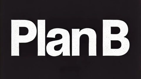Plan B in bold white text on a black background, symbolizing proactive career planning for private bankers.
