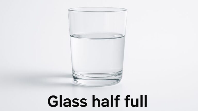 Glass half full symbolising Asia’s optimistic mindset at AIWM Singapore vs. Europe’s cautious outlook in wealth management