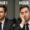Businessman looking alert in hour one, exhausted in hour four of regulatory training