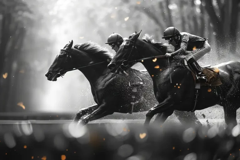 A horse race symbolising strategy, teamwork and performance in Independent Wealth Management.