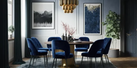 Elegant Swiss dining room interior symbolising modern wealth management and luxury lifestyle – representing private banking alternatives and independent wealth managers in Switzerland.