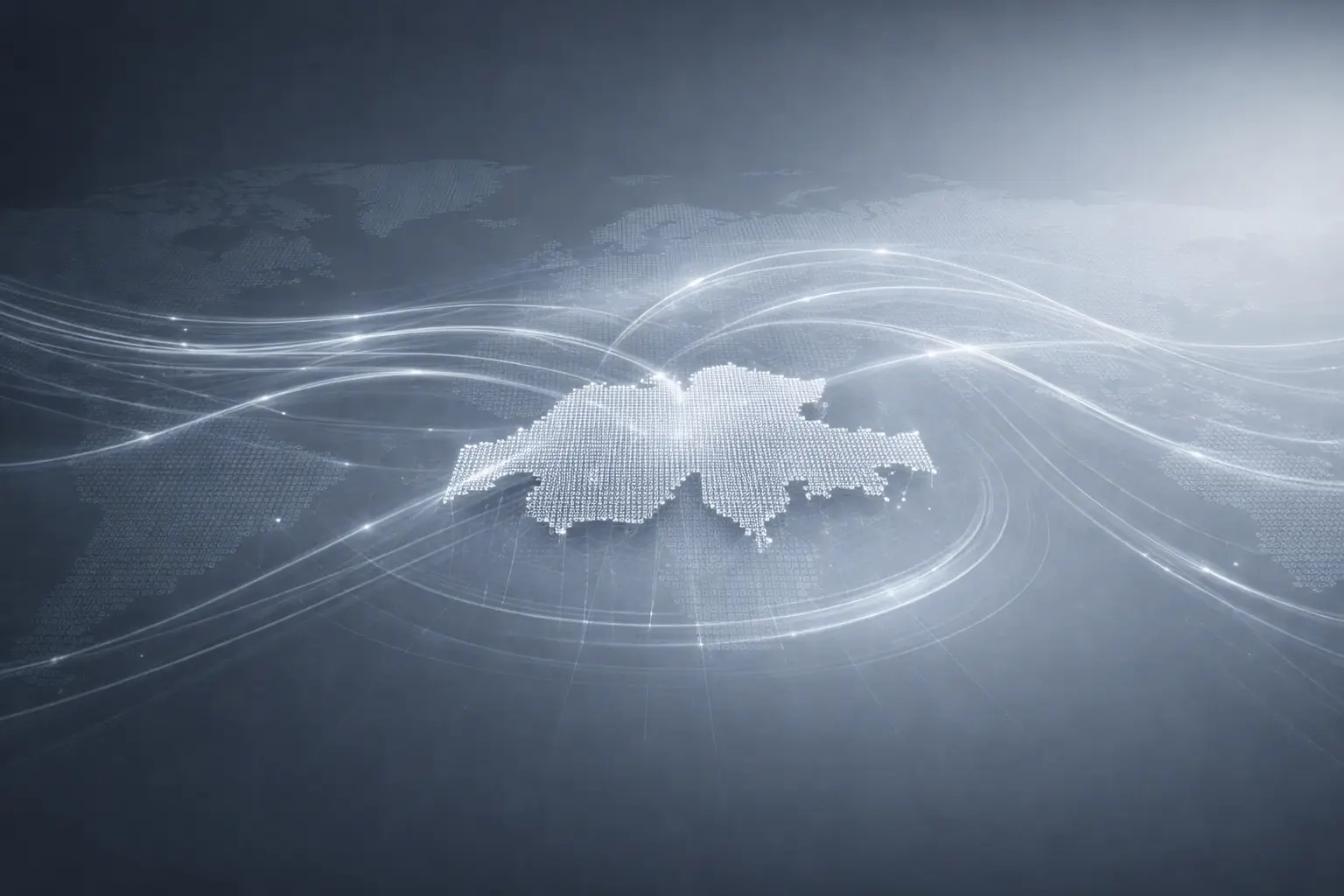 Switzerland depicted as a mature global wealth management hub with stable but slowing capital flows