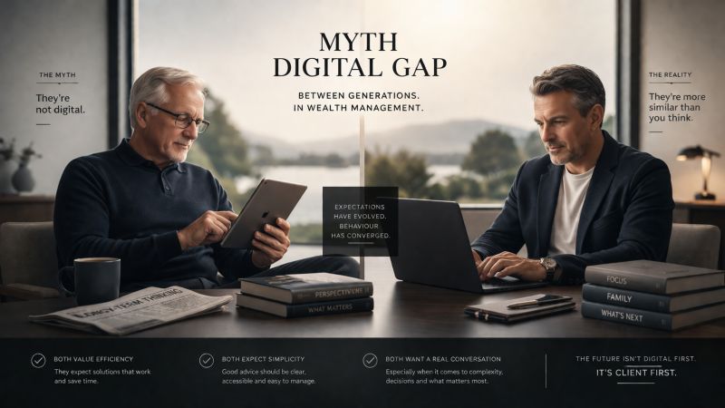 Digitale Vermögensverwaltungsmythen über Generationen und Kundenerwartungen hinweg