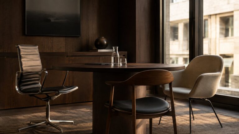 External asset manager, private bank or family office: three different chairs around a meeting table