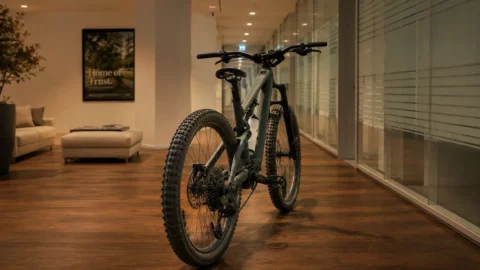 E-bike on an alpine trail – a picture of what an independent wealth manager adds: range, not speed